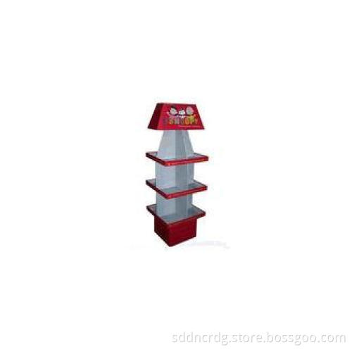 Custom Carton Cardboard Floor Displays 12 Interlayer For Sn